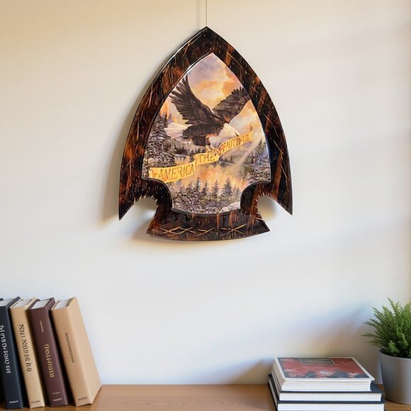 Other - America the Beautiful Arrowhead-shaped Wall Art